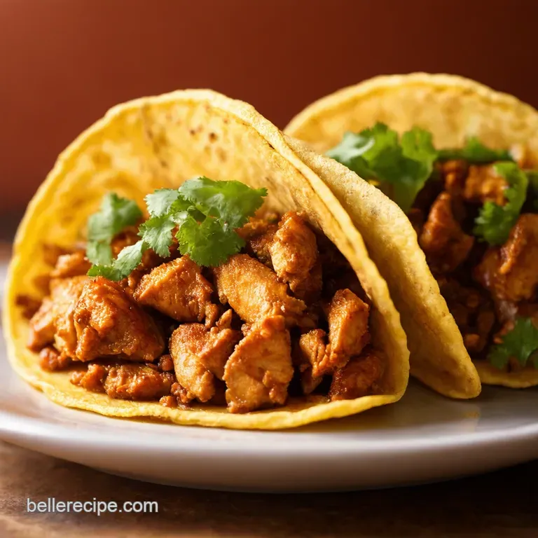 Smoky Sweet Chipotle Chicken Tacos presentation