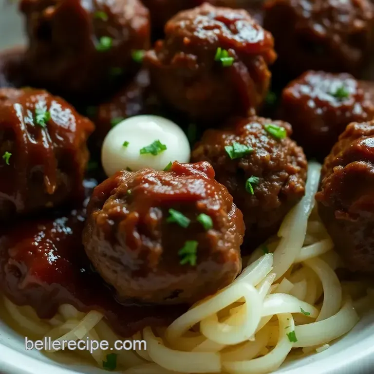 Smoky & Tangy BBQ Meatballs – The Ultimate Crowd-Pleaser presentation