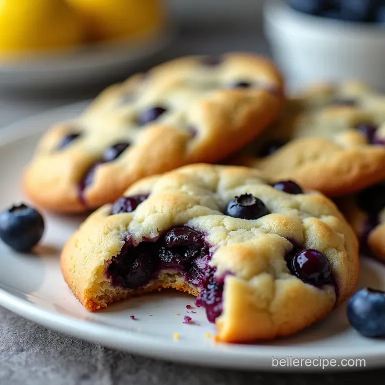 The Ultimate Burst of Summer SoftBaked Blueberry Cookies with Lemon Zest