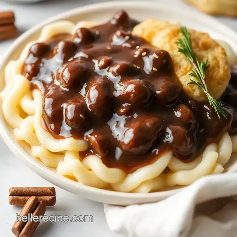 Southern Comfort: Rich & Creamy Chocolate Gravy presentation