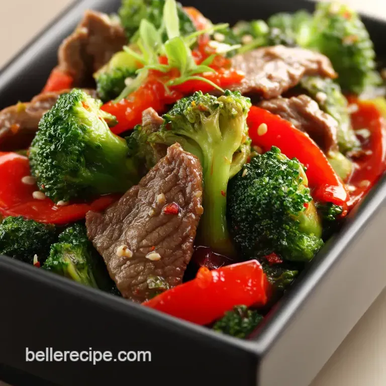 Speedy Beef & Broccoli Stir-Fry presentation