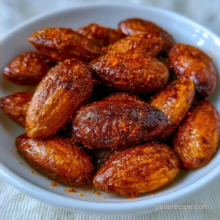 Mahogany-Hued Spiced Roasted Almonds