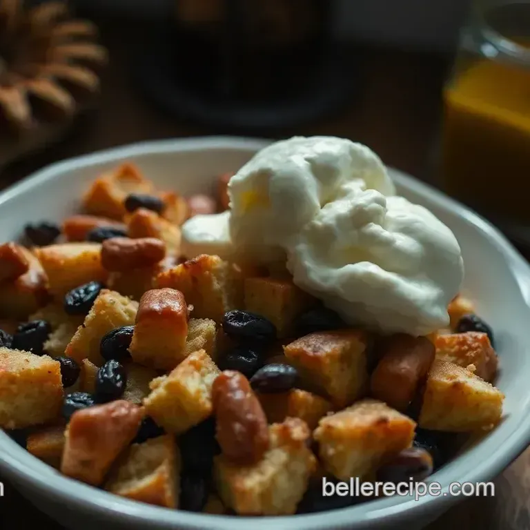 Spiced Rum & Raisin Bread Pudding
