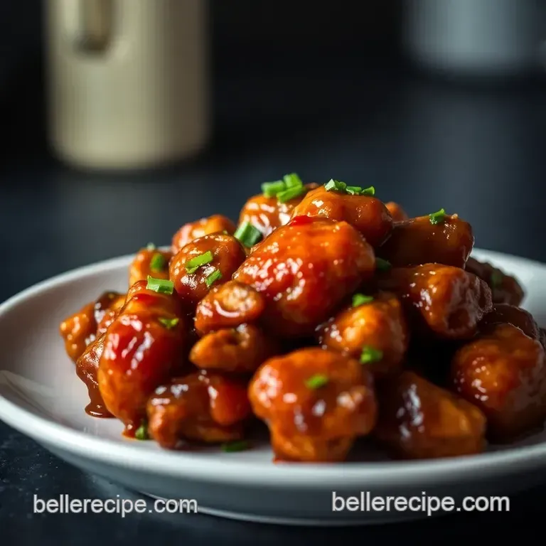 Spicy Korean Bbq Chicken Wings presentation