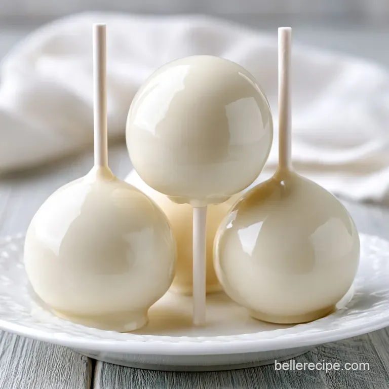 Pastel-colored dessert spheres on sticks arranged neatly in a glass jar with a bright, soft-focus background.
