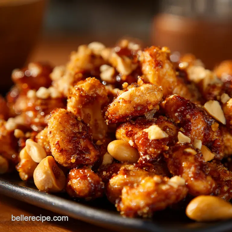 Sticky Fingers Delight Chefs Crispy Honey Roasted Peanuts presentation