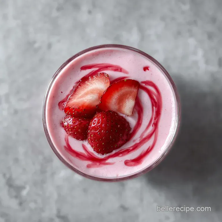 Strawberry Glaze Smoothie: Creamy and Thick