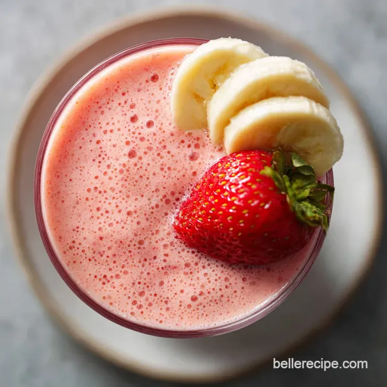 Strawberry Banana Smoothie: Velvety and Zingy