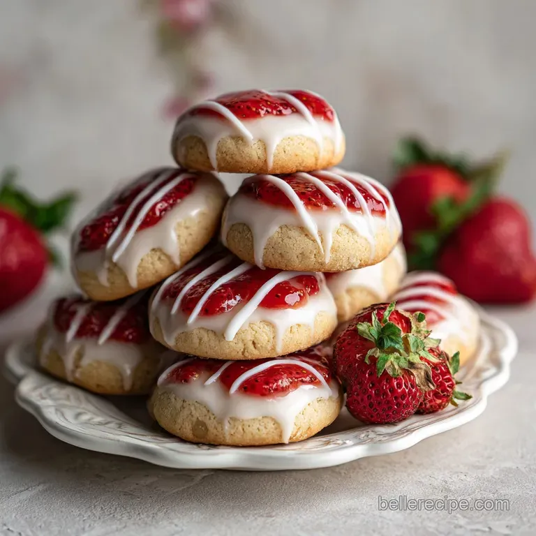 Strawberry Kiss Cookies: Intense Berry Flavor