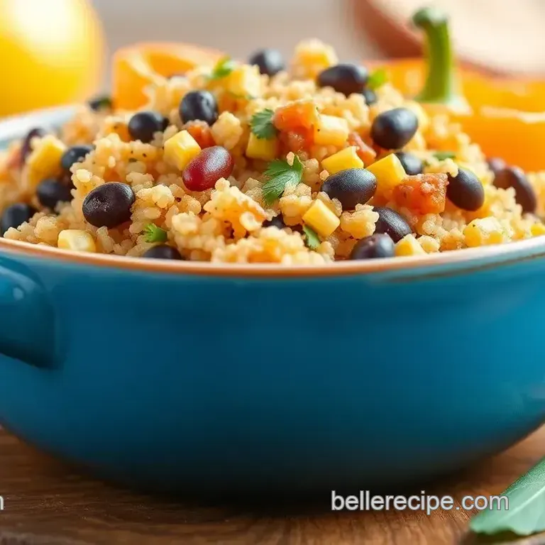 Stuffed Orange Bell Peppers with Quinoa and Black Beans