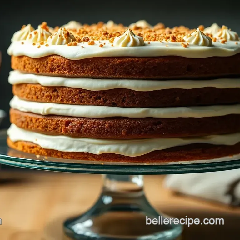 Stunning Layered Cake on a Glass Cake Stand: A Show-Stopping Delight
