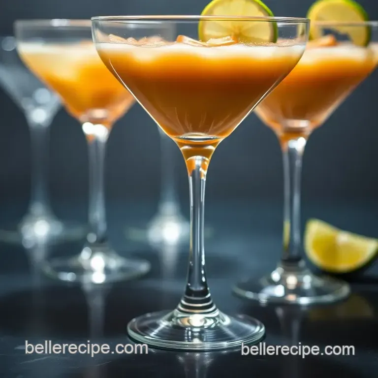 Stylish Sips: Classic Cocktails in Stemless Martini Glasses presentation