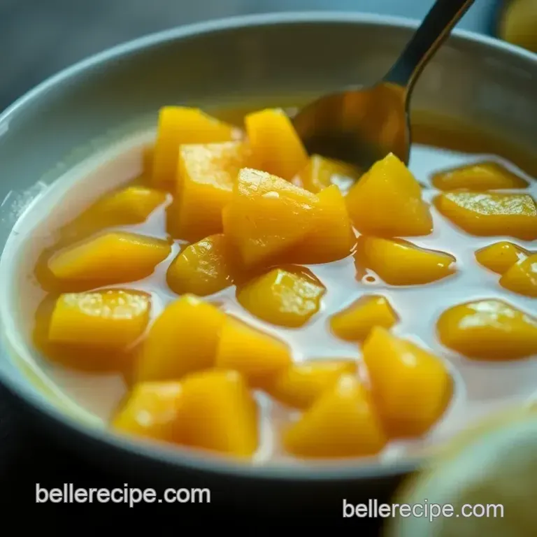 Sweet and Sunny Mango Syrup presentation