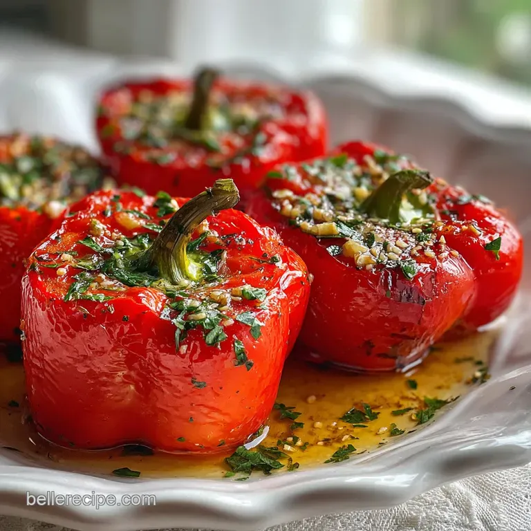 Sweet Peppers with Garlic and Herbs