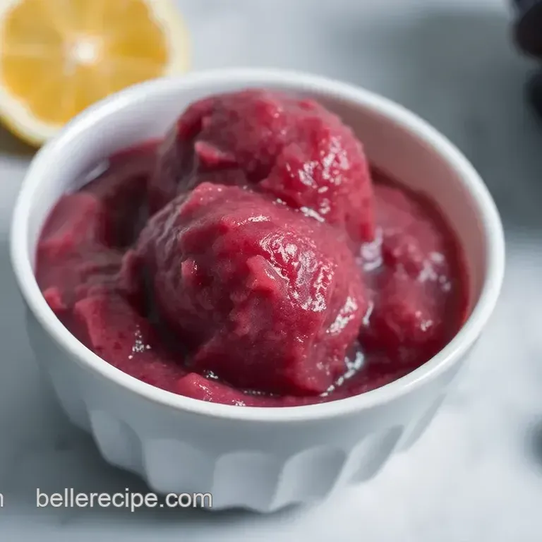 Sweet Summer Grape Sorbet
