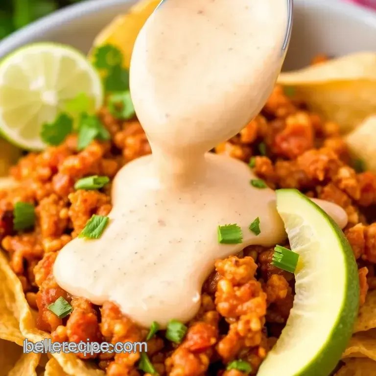 Taco Bell Baja Sauce presentation