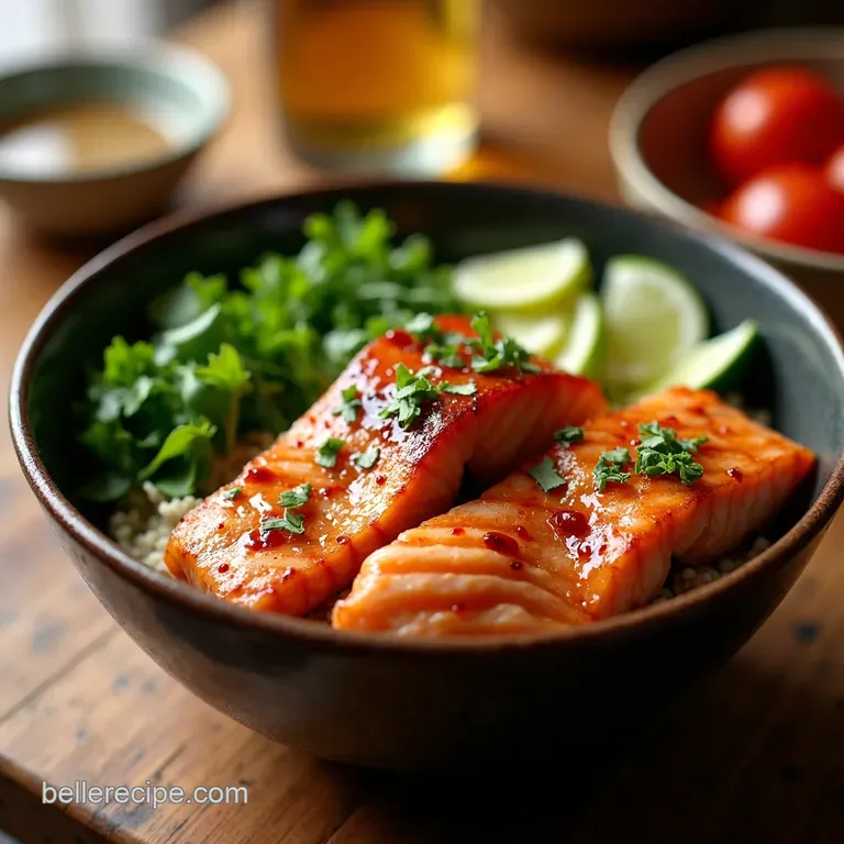 Teriyaki Salmon Bliss Bowl Your Weeknight Zen Zone presentation