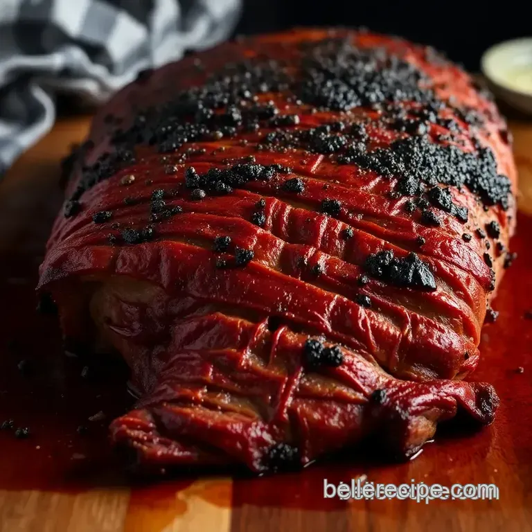 Texas-Style Smoked Brisket presentation