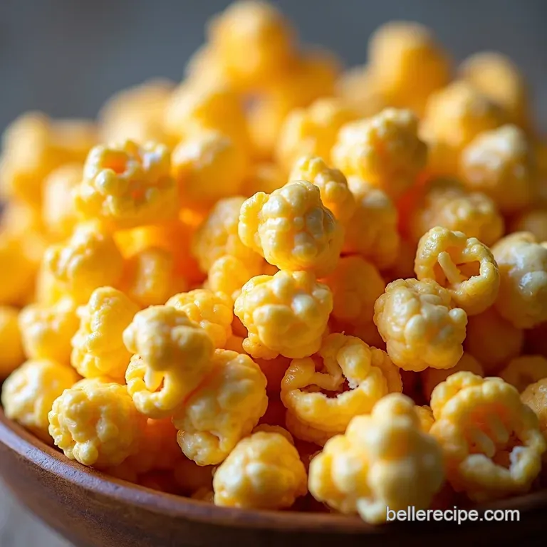 The Golden Crunch Seriously Cheesy Homemade Cheddar Popcorn