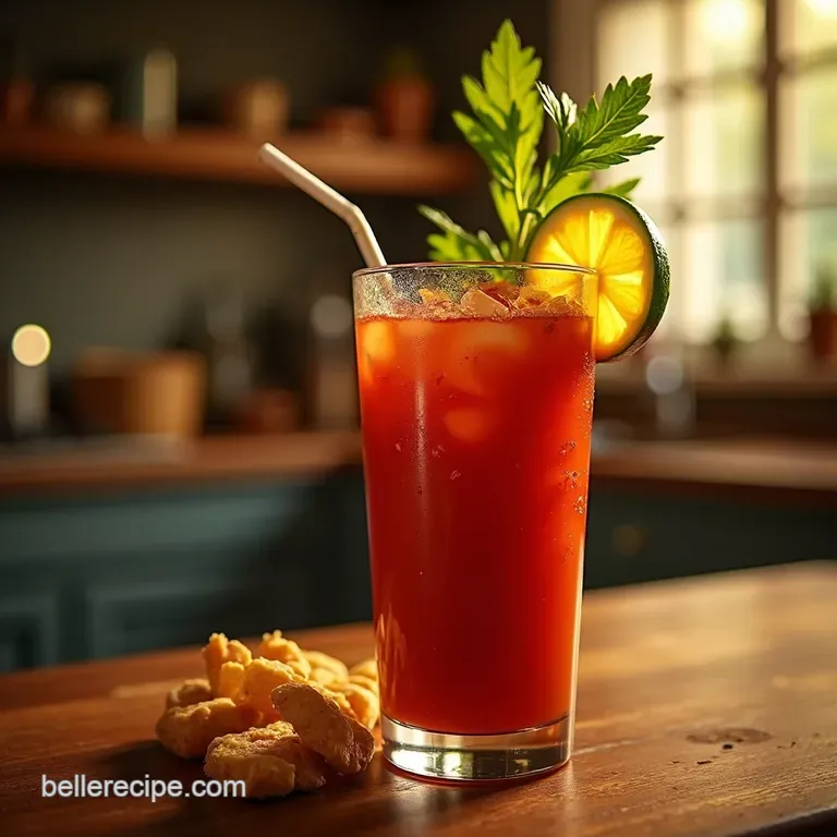 The Hangover Healer Bloody Mary presentation