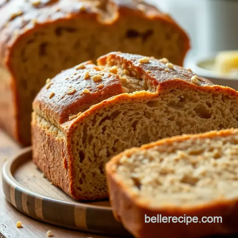 The Perfectly Golden Honey Wheat Bread presentation