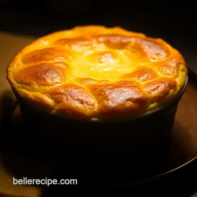 The Perfectly Puffed Cheese Souffl&eacute; presentation