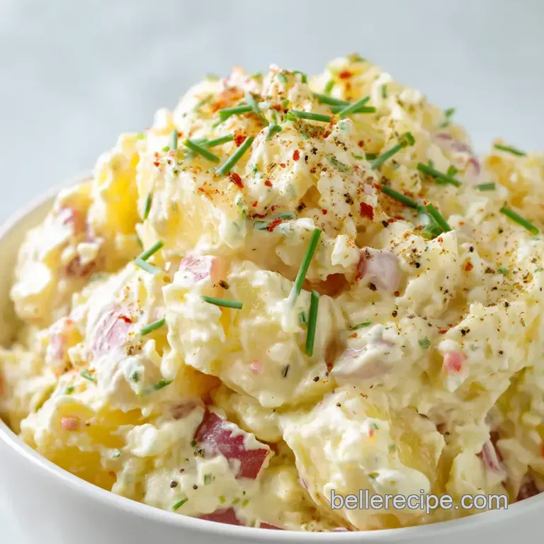 The Ultimate Creamy Potato Salad presentation