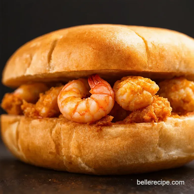 The Ultimate Crispy Fried Shrimp Po Boy with Remoulade