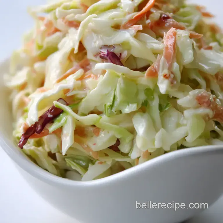 The Ultimate Crunchy Coleslaw presentation