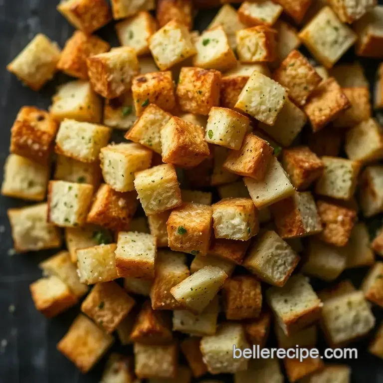 The Ultimate Garlic & Herb Croutons (Better Than Shop-Bought!) presentation