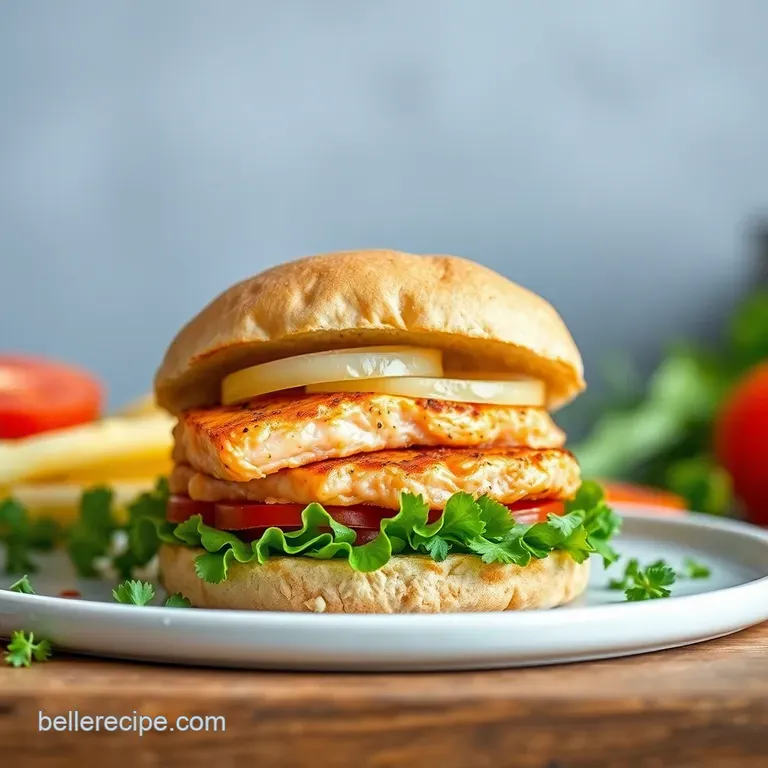 The Ultimate Salmon Burger: Juicy Flavor-Packed & Easy! presentation
