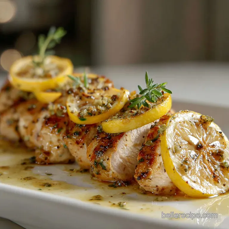 Thin Chicken Breast Recipe with Lemon Garlic