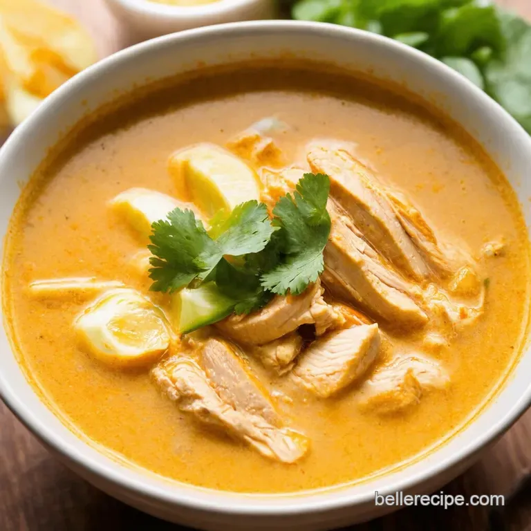 Tom Kha Gai: Creamy Coconut Chicken Soup presentation