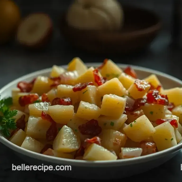 Traditional German Potato Salad with a Tangy Twist