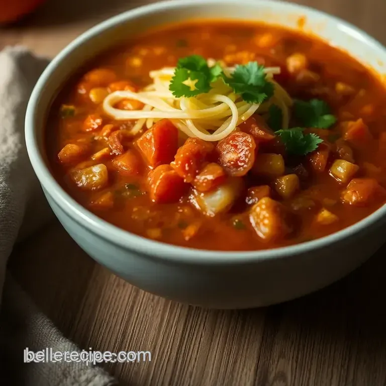 Traditional Mexican Tortilla Soup (Sopa De Tortilla) presentation