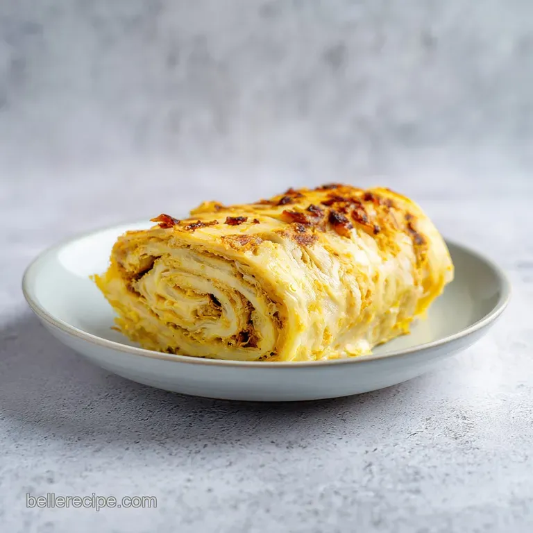 A thick slice of potica on a rustic plate, revealing a dense, nutty interior with a dusting of powdered sugar.