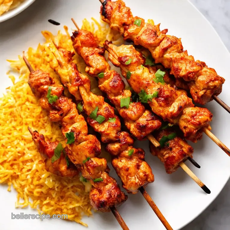 Tropical Hawaiian BBQ Chicken Skewers Island Vibes
