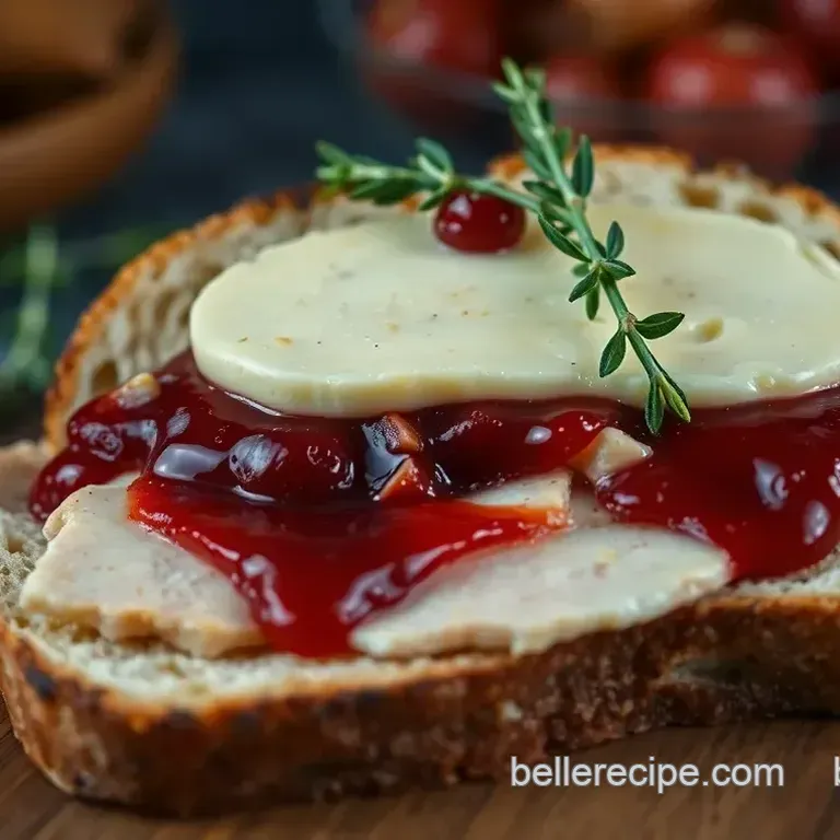 Turkey Brie and Cranberry Melts on Sourdough