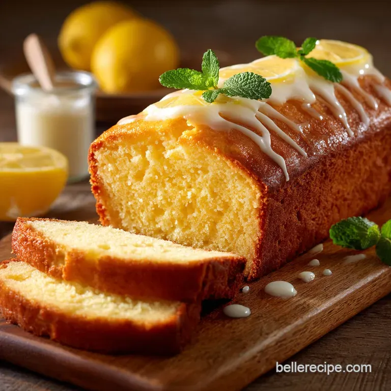Great British Bakeoff Worthy Lemon Loaf Bright Buttery Glazed presentation