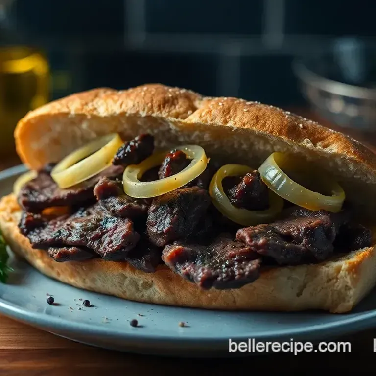 Ultimate Philly Cheesesteak Inspired Sandwich