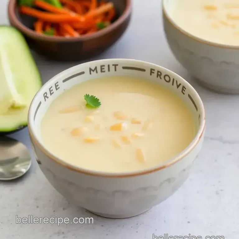 Vegan Vietnamese Sweet Soup Dessert (Ch&egrave; B&agrave; Giai) presentation