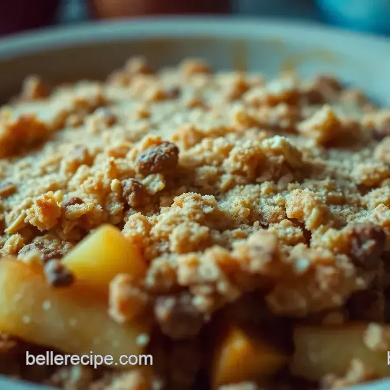 Warm and Crumbly Apple Crisp