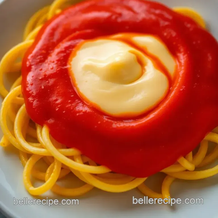Whimsical Frisco Sauce presentation
