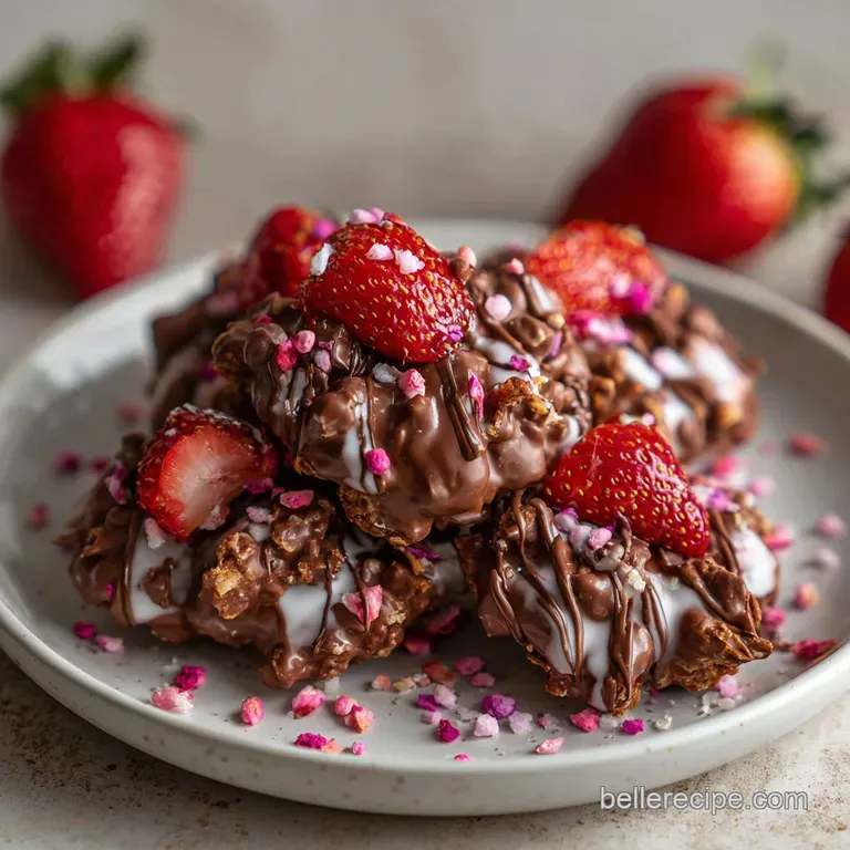 Chocolate Strawberry Yogurt Clusters Recipe