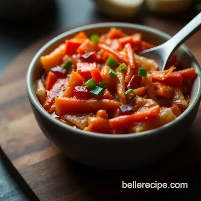 Zesty Vegan Kimchi: a Spicy Korean Fermentation Delight presentation