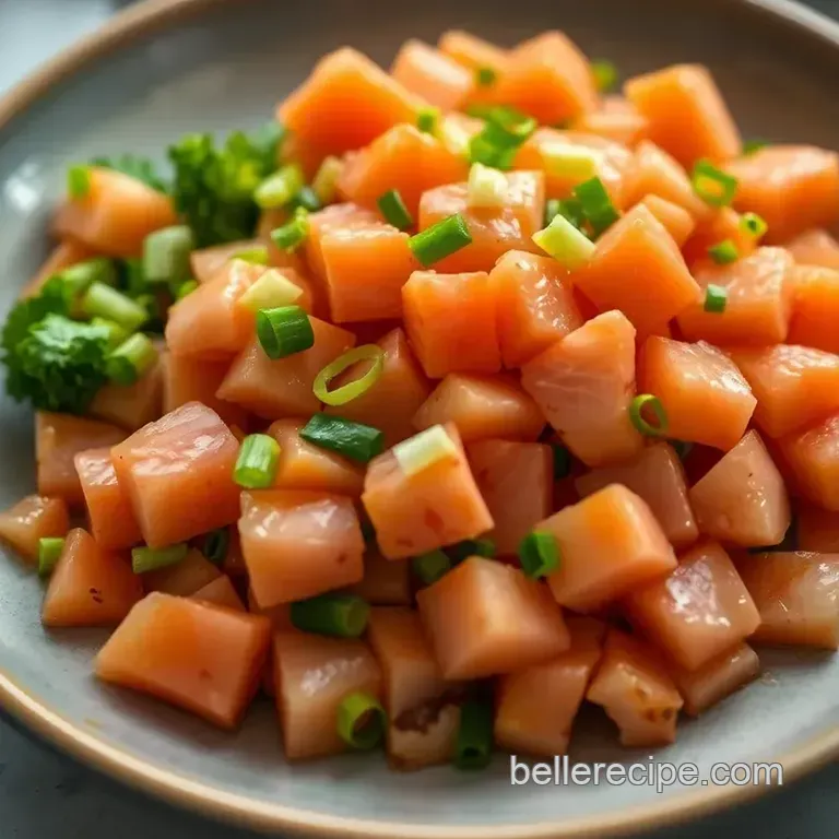 Zesty Yellowtail Poke: A Taste of the Tropics presentation