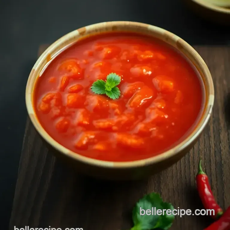 Zingy Homemade Thai Sweet Chili Sauce presentation
