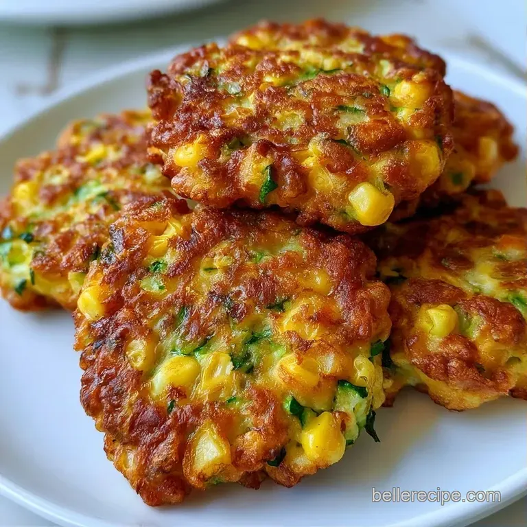 Three golden vegetable patties arranged on a slate board with a swirl of yogurt and a sprinkle of chopped chives.