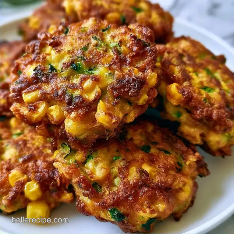 Crispy Zucchini Corn Fritters